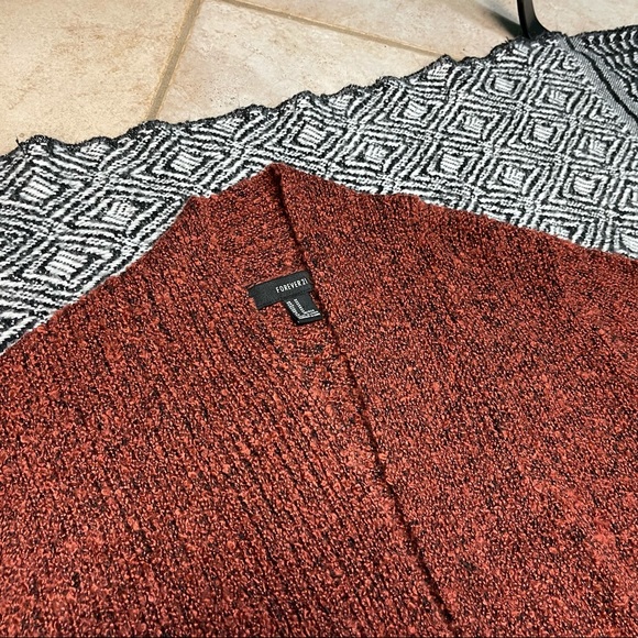 Forever 21 Plush Cardigan Women size M - Picture 5 of 11